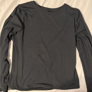 Hollister Women's Long Sleeve Crewneck Top - Black